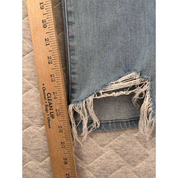Aviator Nation Jeans Womens 24 Blue High Rise Slim Boot Jean Vintage Distressed - Picture 10 of 10